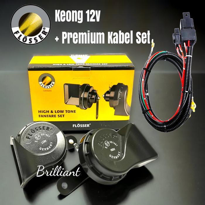 Gambar Paket Terbaik! Klakson Keong & Kabel Set FLOSSER Asli *100% Flosser* dari Brilliant Acsesoris undefined Tokopedia