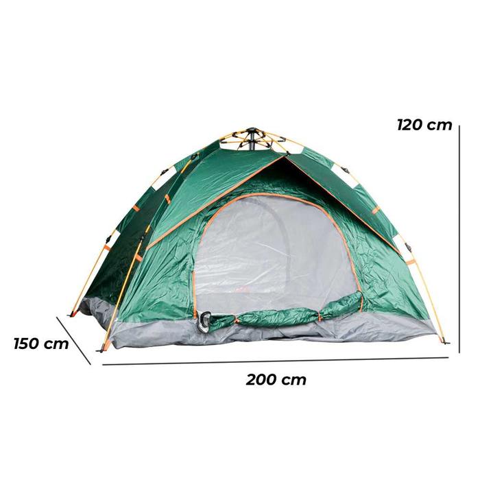 Gambar AstaGear Tenda Camping Outdoor Adventure 3-4 Orang - SH-014 - Green - 2 org (ZK50) dari Ngapakers Gallery undefined Tokopedia