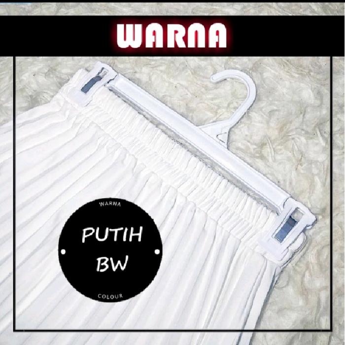 Gambar rok plisket premium kualitas super - Putih, All Size dari BLESSED BEST undefined Tokopedia