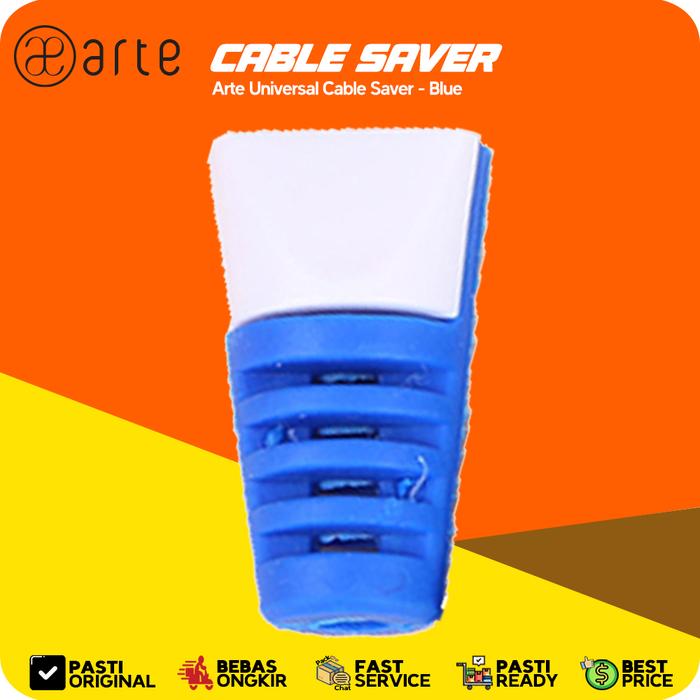 Gambar Cable Bite Pelindung Kabel Charger HP Cable Saver Cable Protector - Blue dari Patchworks-OfficialStore undefined Tokopedia