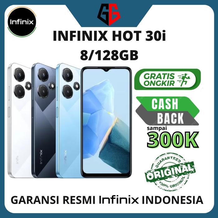 Gambar Resmi | Infinix Hot 30i 8/128GB | Garansi 1 Tahun | 8GB 128GB - BNOB, BLUE dari GrowGadget undefined Tokopedia