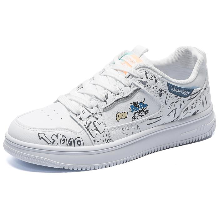 Gambar PANARYBODY Sepatu Pria Keren Unik Lucu Cowok Trendy Traveling QN241 - Putih, 43 dari PANARYBODY.ID undefined Tokopedia