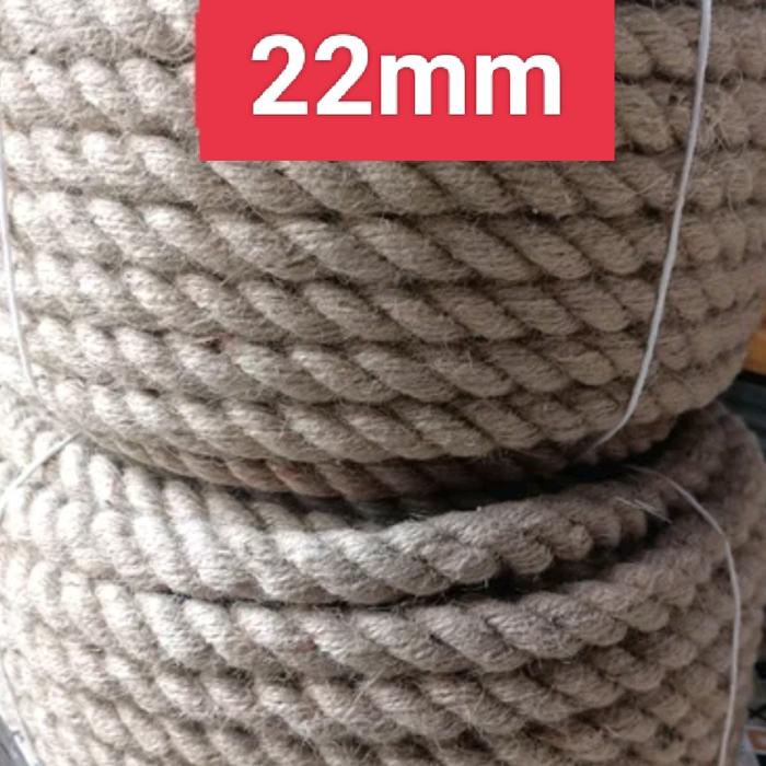 Gambar tali tambang goni natural jumbo-/+22mm rollan (panjang 50 meter) dari konjonstyle undefined Tokopedia