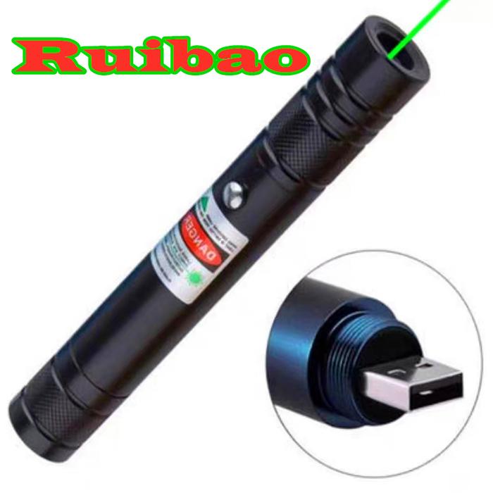 Gambar Green Laser Pointer / Laser Pointer Hijau Rechargeable USB 710 - Hitam dari RUIBAO undefined Tokopedia