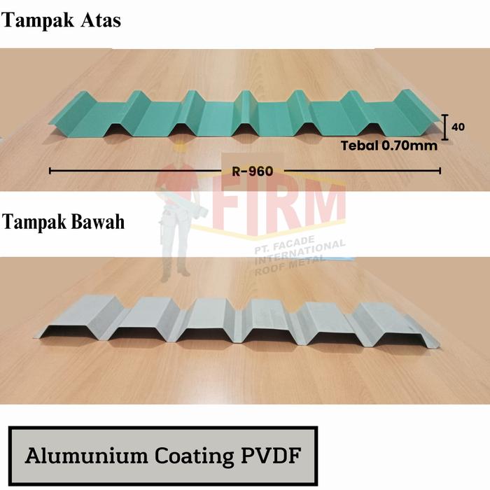 Gambar PVDF Atap Alumunium / PVF2 / Alumunium Embossed - Coating PVDF dari Serba Atap undefined Tokopedia