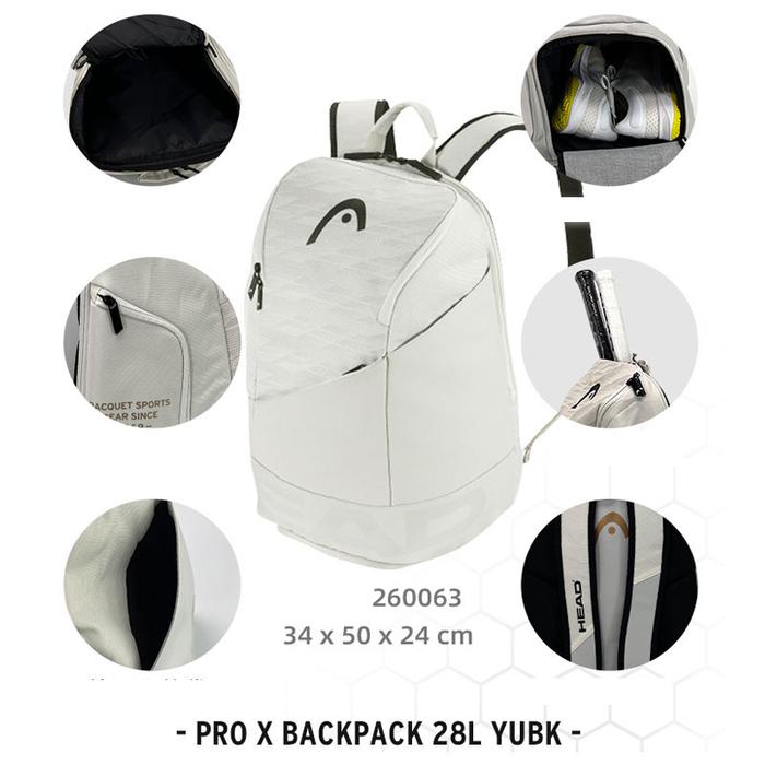 Gambar HEAD PRO X Djokovic Series Tenis Bag Backpack Court 6R-12R Tennis Bag - BACKPACK dari Sport N Go undefined Tokopedia