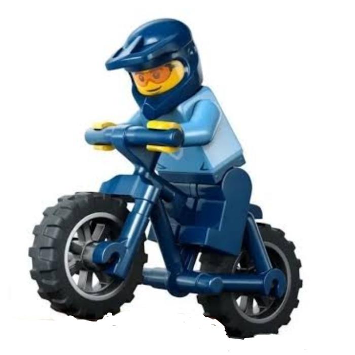 Gambar Lego Minifigure Mountain Bike BMX with Minfigure Biker orginal dari mamiri bricks undefined Tokopedia