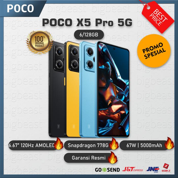 Gambar Xiaomi POCO X5 Pro 5G 6/128 GB Garansi Resmi - Hitam dari bigbeast undefined Tokopedia