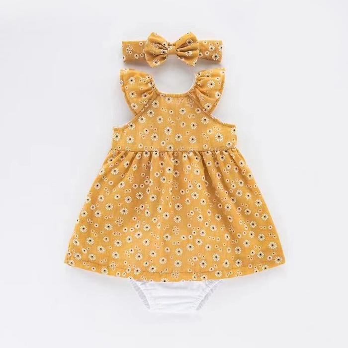 Gambar MemoryLife - Jovelyn Bodysuit Set | Setelan Bodysuit Premium Anak - Mustard, 6m dari MemoryLife Shop undefined Tokopedia