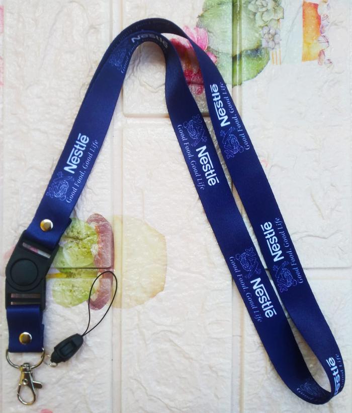 Gambar Lanyard Tali Gantungan ID Card NESTLE Free Strap Gantungan HP/Flashdis - Tali Saja dari SouvenirFashion undefined Tokopedia