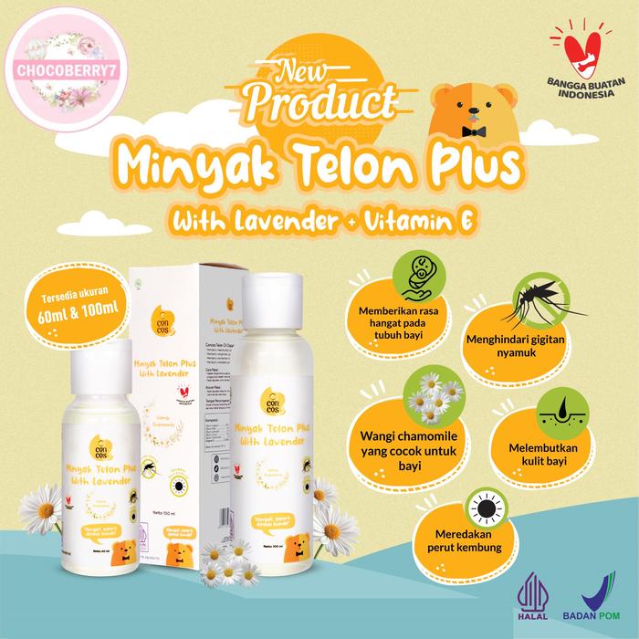 Gambar Concos Minyak Telon Plus With Lavender 100 ML dan 60 ML Minyak Telon - 60ML dari OJ Home undefined Tokopedia