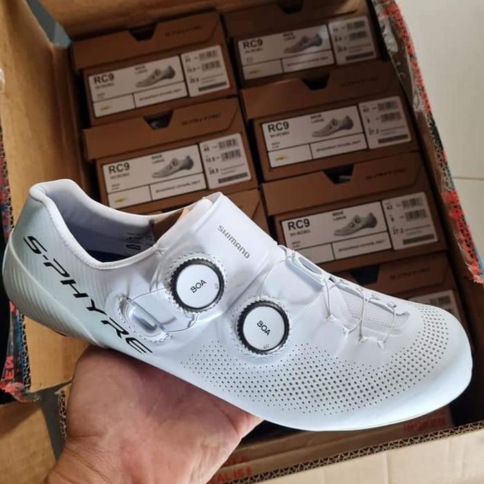 Sepatu Cleat Roadbike Shimano Rc903 Wide Putih White Shoes