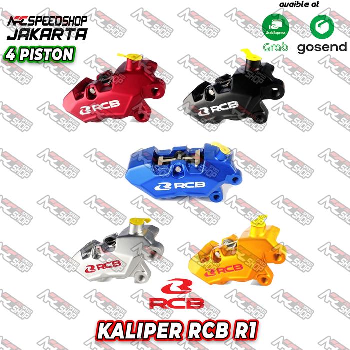 Gambar Kaliper RCB 4 Piston Tipe R1 Series Universal / Semua Motor 4P caliper - VARIAN dari Arcspeedshop Jakarta undefined 4 Tokopedia