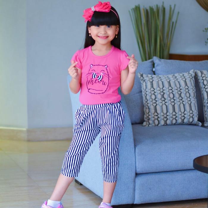 Gambar Baju anak perempuan/setelan anak perempuan/kaos import usia 4-11 tahun - fanta, 8 dari Dolin kids undefined Tokopedia