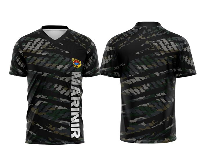 Gambar Kaos Baju KORPS MARINIR TNI AL Fullprint Sublime 01 - Leher V, 2XL dari iBeyshop undefined Tokopedia