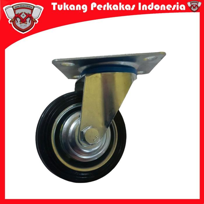 Jual Roda troli karet hitam 3 inch hidup - Kab. Bogor - Tukang perkakas ...
