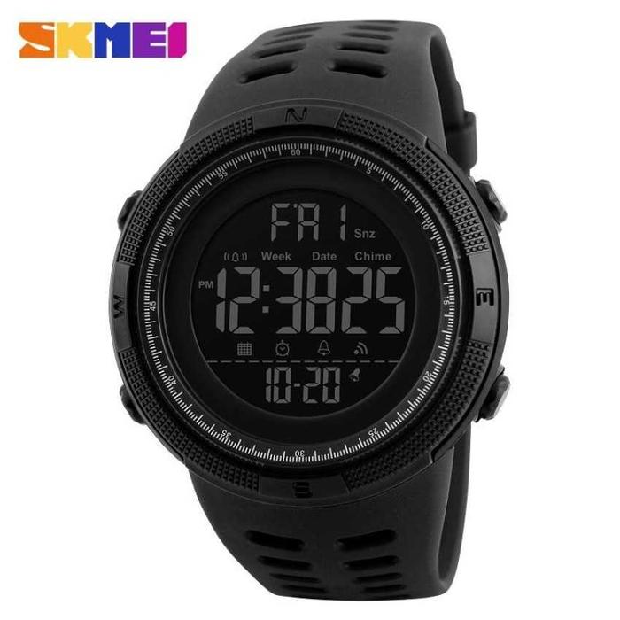 Gambar SKMEI 1251 Original - Jam Tangan Pria Sport Water Resistance Hitam - Hitam dari Winner Hardware undefined Tokopedia