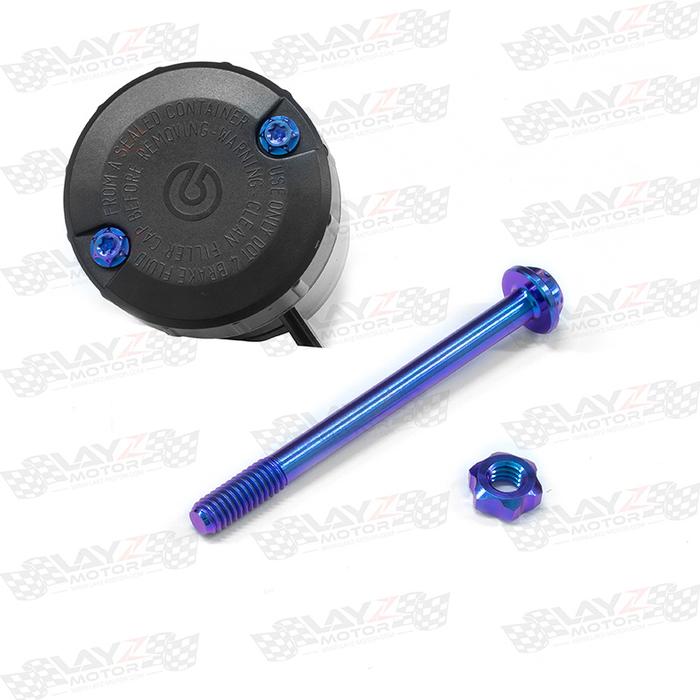 Gambar KENDMOTO BAUT TITANIUM TUTUP TABUNG MINYAK REM BREMBO - Blue dari LAYZ MOTOR OFFICIAL undefined Tokopedia