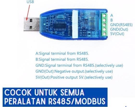 Gambar usb to rs485 usb rs 485  rs485 converter modbus plc iot industrial - USB RS485 V1 dari Cygnus Team undefined Tokopedia