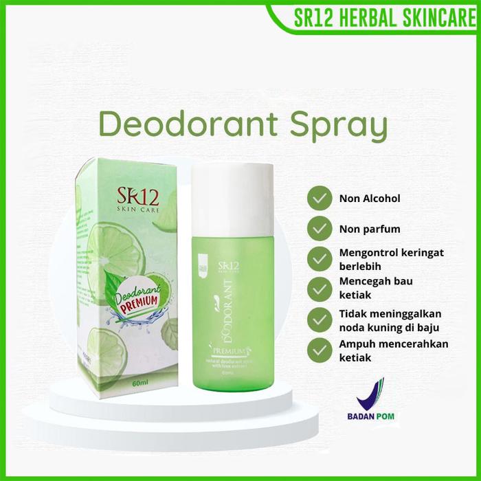 Gambar deodorant spray sr12 untuk Haji dan Umroh Tanpa Alkohol Tanpa Parfum - Premium dari TokoSR12 Herbal undefined Tokopedia