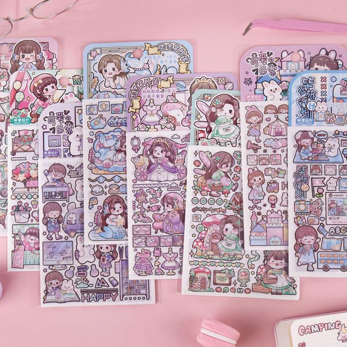 Gambar stiker lucu motif kartun 1 SET MINI BOX / stiker lucu tempel buku - 4L-MIX GAMBAR dari Sweetheart.idn undefined Tokopedia