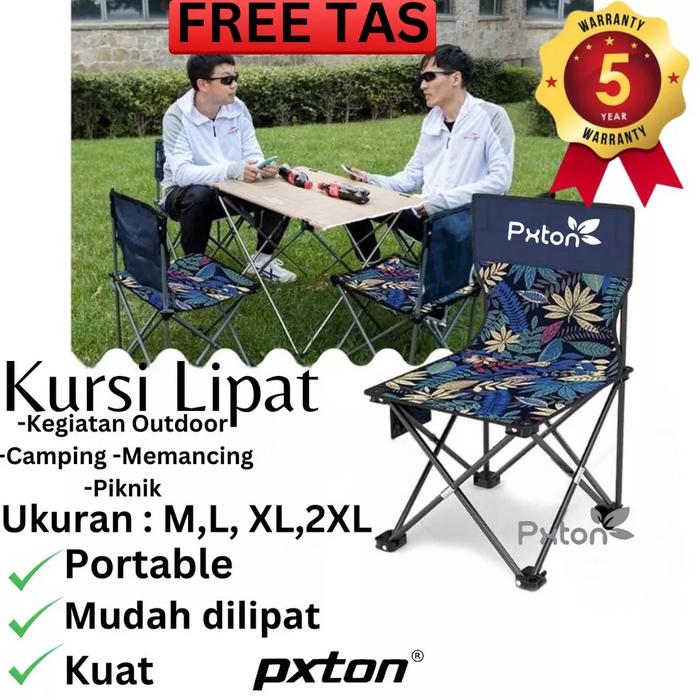 Gambar WARS kursi lipat outdoor portable pantai dan camping - Pxton size M dari May Camp adventure undefined Tokopedia