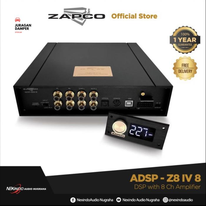 Gambar Processor Prosessor ADSP ZAPCO Z8 IV 8 DSP with 8 Ch Amplifier dari Juragan Damper undefined Tokopedia