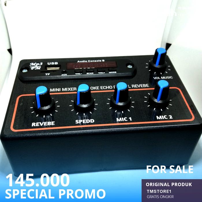Gambar mini mixer mp3 bluetooth mic echo digital revebe 2 channel - mixer mini saja dari Tmstorehomestudio undefined Tokopedia