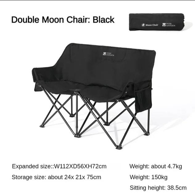 Gambar MOBI GARDEN Double Love Moon Chair Kursi OUTDOOR CAMPING dari Warren Outdoor Shop undefined Tokopedia