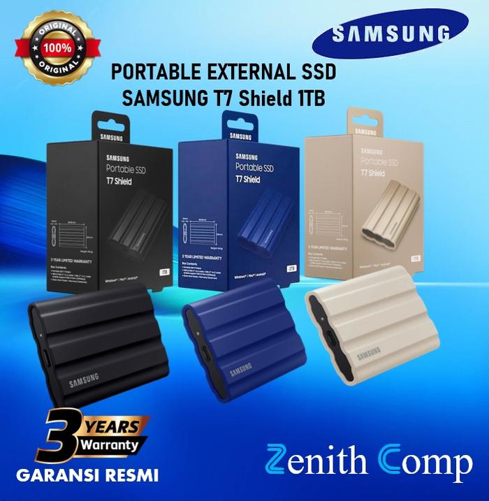 SAMSUNG SSD T7 Shield 1TB Portable SSD External USB Black