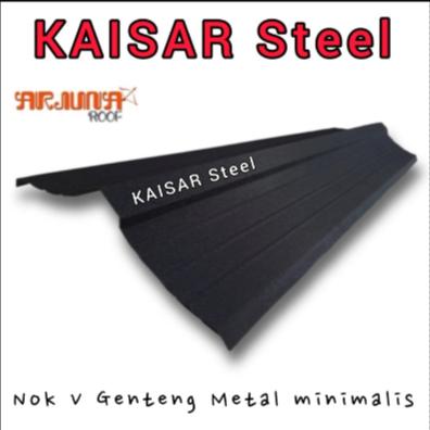 Gambar Nok V Genteng Metal minimalis - Hitam Pasir dari KAISAR Steel Indo Sarana undefined 5 Tokopedia