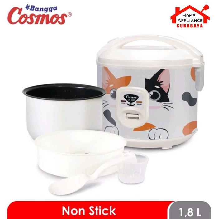 Gambar Cosmos Magic Com Rice Cooker Fabelia 3 in 1 1.8 Liter CRJ-3307 CRJ3307 - Putih dari Home Appliance SBY Official undefined Tokopedia