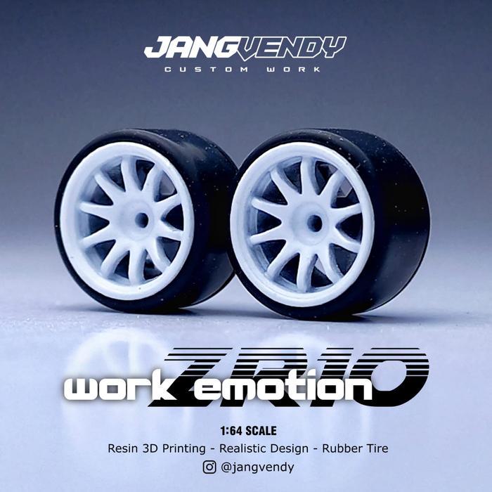 Gambar Ban Karet diecast JV Wheels model Work Emotion ZR10 - White, Exclude Axle dari HPZ Store undefined Tokopedia