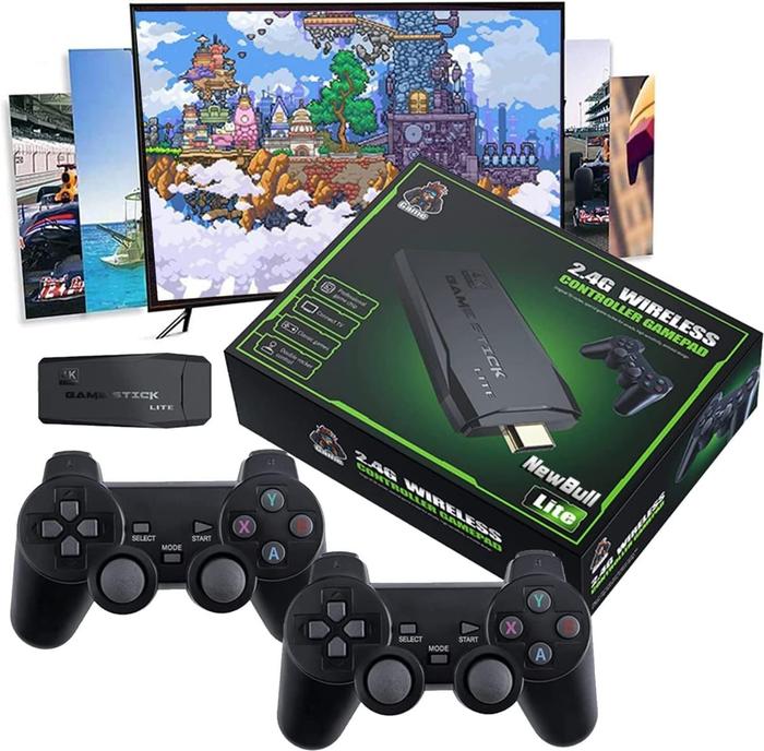 Gambar Konsol Video Game 2.4G, Pengontrol nirkabel ganda 4K 10000 + Game 64GB dari MAGNETACC_NEW undefined Tokopedia