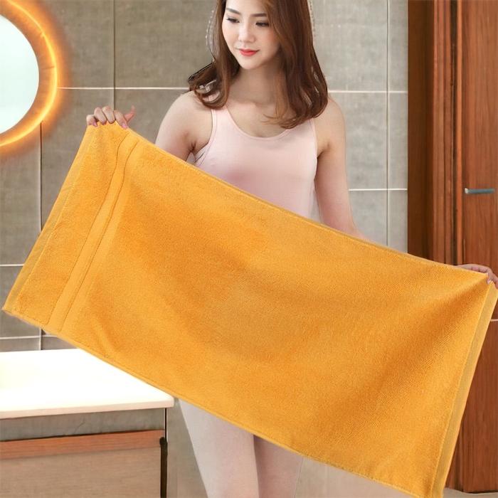Gambar Handuk Mandi Dewasa Tanggung 50x100 COTTON 100% - Orange dari Asri Yasashii Colection undefined Tokopedia