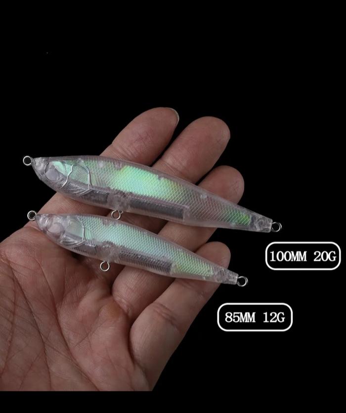 Gambar Blank Minnow Pencil Sinking Hologram Body 85mm 10mm Fishing Lure Bait - 85mm 12Grm dari Aft Absolute Fishing Tackle undefined Tokopedia