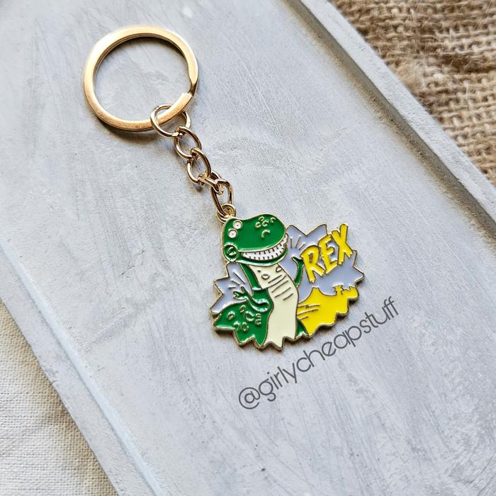 Gambar Keychain Gantungan Kunci Toy Story Woody Buzz Lightyear Alien Disney - Rex dari Girly Cheap Stuff undefined Tokopedia