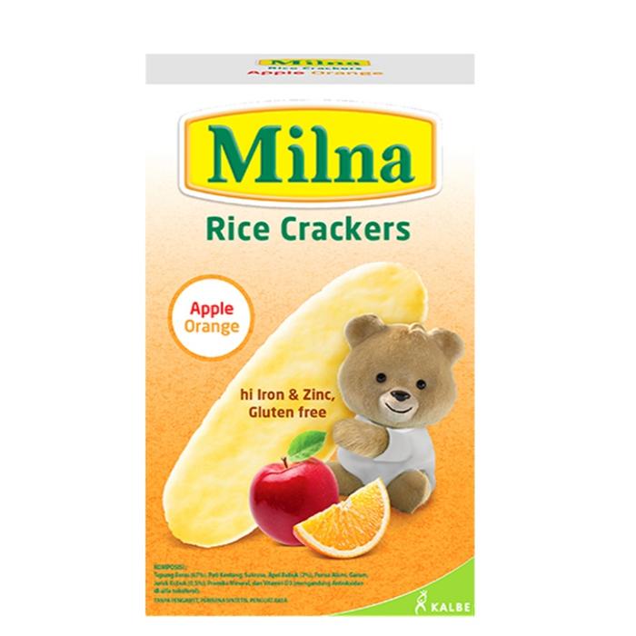 Gambar Milna Rice Crackers Biskuit Bayi Apple Orange 20 g. dari BigSmart jakarta utara undefined Tokopedia