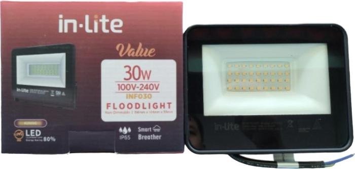 Gambar LED Lampu Sorot Flood Light Inlite Value LED INF030 - 10 Watt, Putih dari Delta Electrical undefined Tokopedia