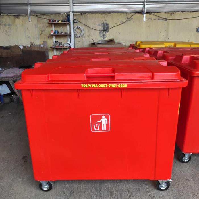 Gambar TEMPAT SAMPAH BESAR-BAK SAMPAH BESAR-TONG SAMPAH BESAR VOLUME 660 LITE - Biru dari Indah fiberglass undefined Tokopedia
