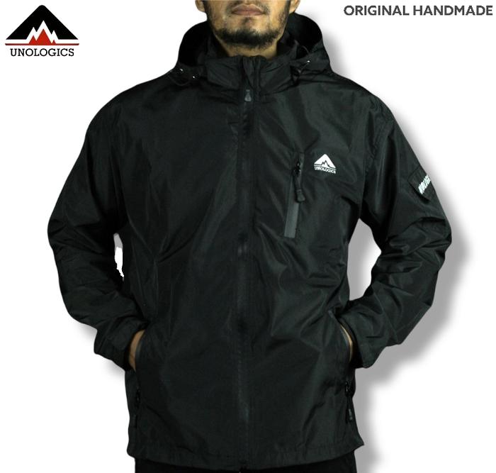Gambar Jaket Outdoor Parasut Waterproof Pria Wanita Anti Air Running Sporty - Hitam, XXXL dari UNOLOGICS STORE undefined Tokopedia