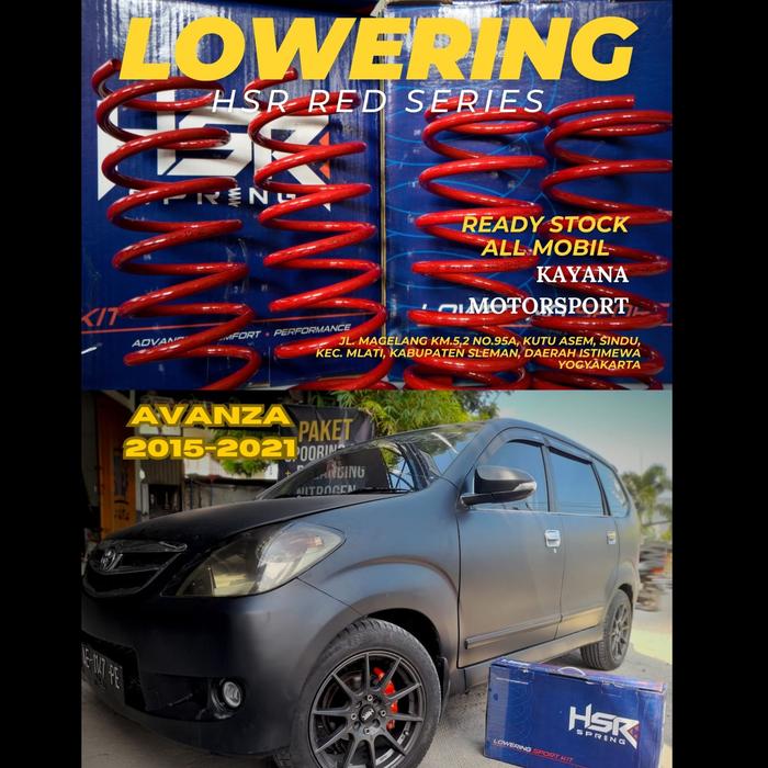 Gambar Per Mobil Ceper Toyota Avanza 2015-2021 - HSR Lowering Kit dari Kayana Motorsport Yogyakarta undefined Tokopedia