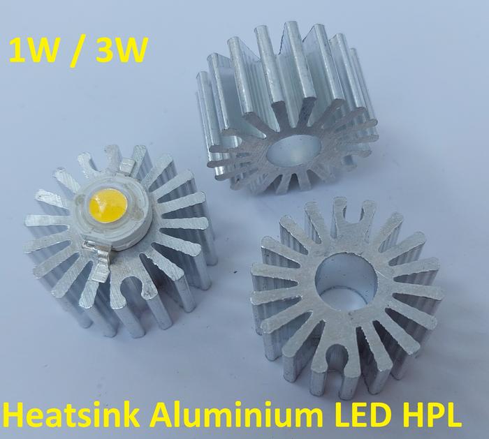 Gambar Radiator Pendingin Heatsink Aluminium Cooling Silinder LED HPL 1W 3W dari SNW JAYA undefined Tokopedia