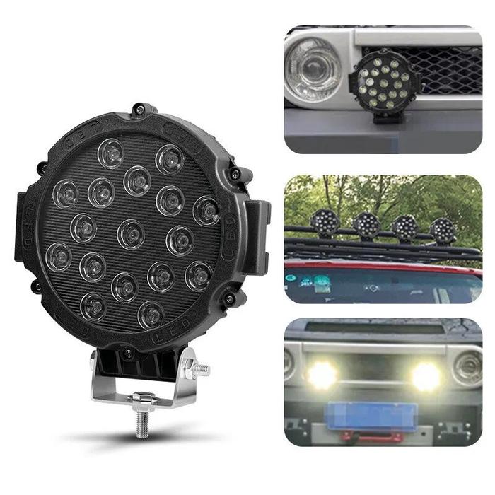 Gambar Lampu Sorot OFFROAD Mobil LED 51 Watt - Hitam dari PODOMORO LED undefined Tokopedia