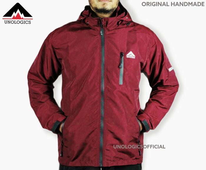 Gambar Jaket Outdoor Parasut Anti Air Anti Angin Pria Wanita Running Sporty - Merah Maroon, XXXL dari UNOLOGICS STORE undefined Tokopedia