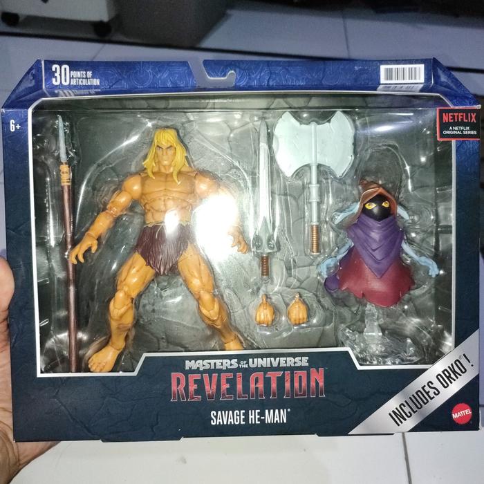 Masters of the Universe: Revelation Masterverse - Savage He-Man & Orkos Deluxe Figurine