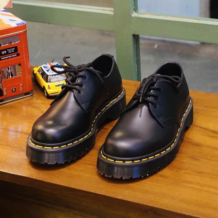 Martens 1461 Dr Martens Con Cuore MARTENS 1461 BEX BLACK SMOOTH EYE/HOLE UNISEX ORIGINAL BNIB UK  (36 EU)