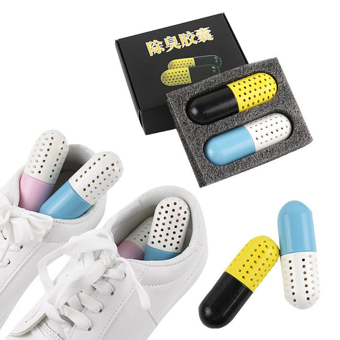 Gambar SHOE FRESHENER PILLS CAPSULE PEWANGI SEPATU 1 SET ISI 2 PCS dari kimidon.onlineshop undefined Tokopedia