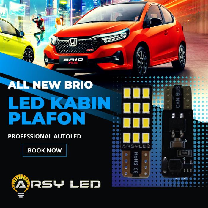 Gambar Paket Lampu LED Mobil All New Brio Rem Kabin Mundur Plat - kabin putih 1pc dari ARSYLED MALL undefined Tokopedia