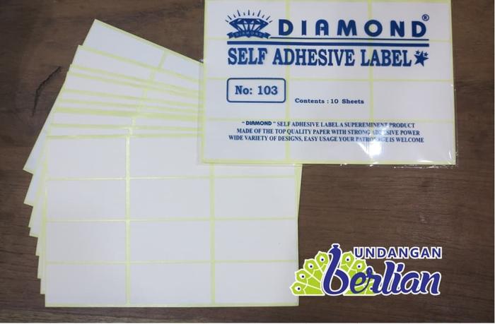 Gambar LABEL UNDANGAN 103 / STICKER UNTUK NAMA UNDANGAN (ISI 25 PACK/1 BAL ) - ISI 10 LEMBAR dari kotakkemasanbandung undefined Tokopedia